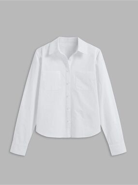 Classic White Women's Button-Down Shirt
